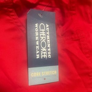 Red scrub pants